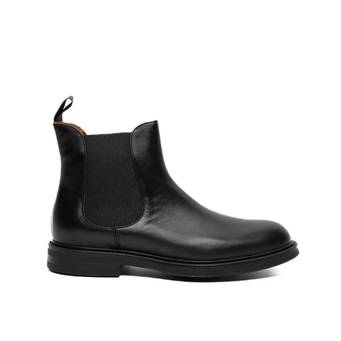 73N3 BLACK STIVALETTO UOMO IN PELLE
