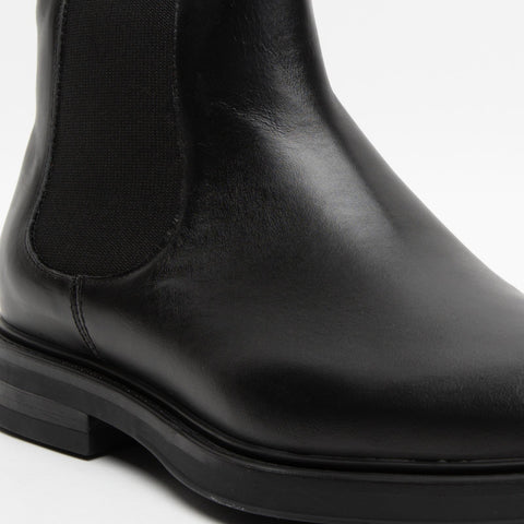 73N3 BLACK STIVALETTO UOMO IN PELLE