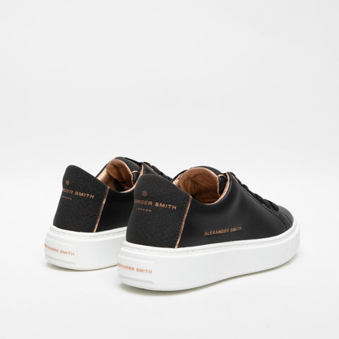 LONDON BLACK SNEAKERS DONNA IN PELLE