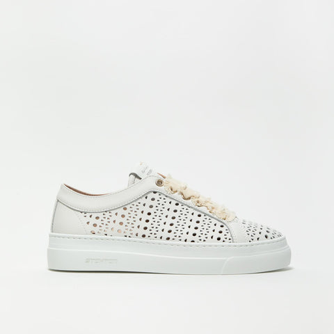 VITELLO BIANCO SNEAKERS DONNA IN PELLE