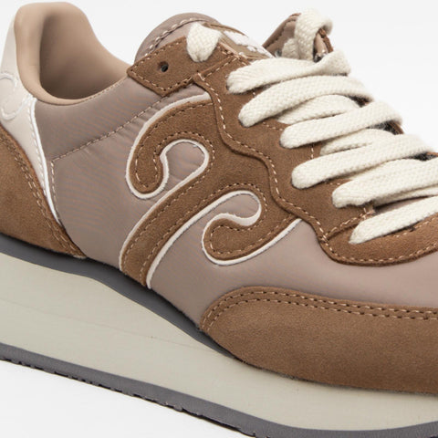 MASTER M522 BROWN SNEAKERS DONNA IN PELLE