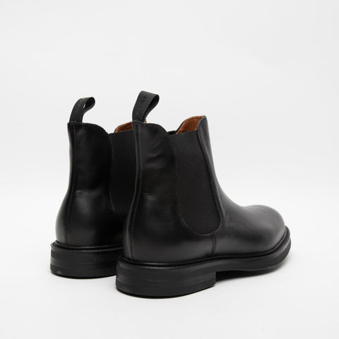 73N3 BLACK STIVALETTO UOMO IN PELLE