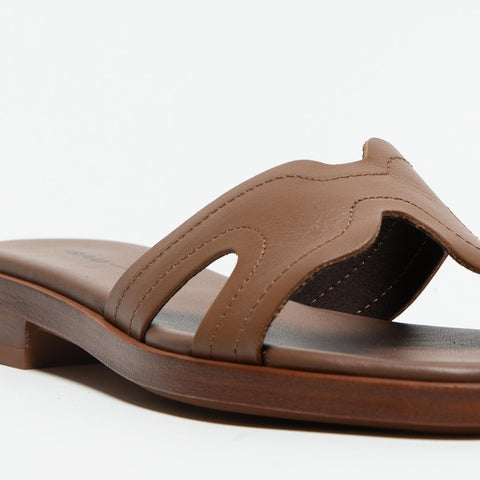 87P2 MOU CIABATTA DONNA IN PELLE