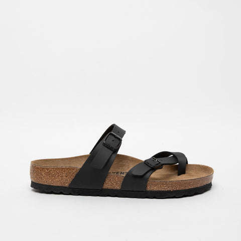 MAYARI BLACK UNISEX FLIP FLOPS IN BIRKO-FLOR
