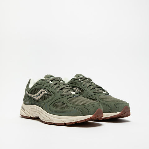 GRID JAZZ 9 OLIVE SNEAKERS UNISEX IN PELLE