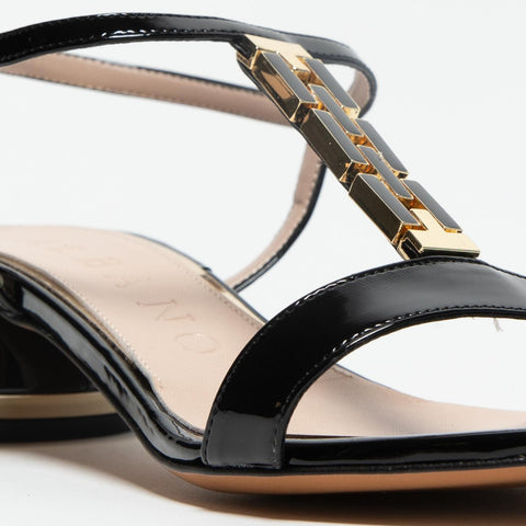 5303 NERO SANDALO DONNA IN VERNICE