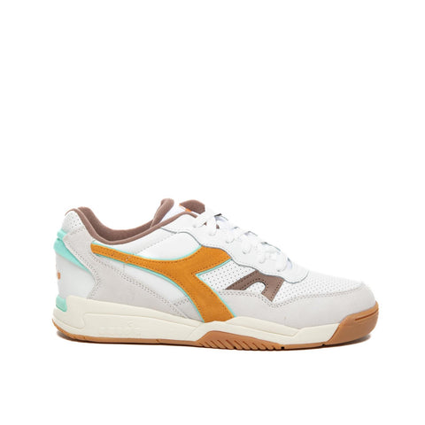 WINNER SL BIANCO/MARRONE/ARANCIO SNEAKERS UOMO IN PELLE E SIMILPELLE