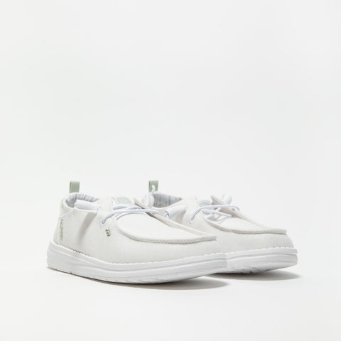WENDY CHAMBRAT BRIGHT WHITE SNEAKERS DONNA IN TESSUTO
