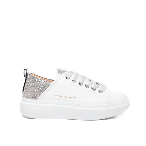 WEMBLEY BIANCO SNEAKERS DONNA IN PELLE