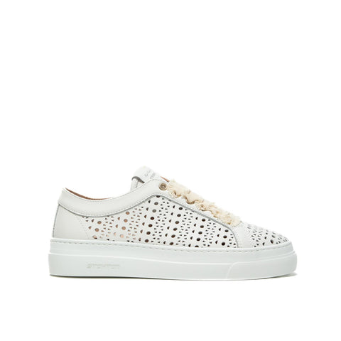 VITELLO BIANCO SNEAKERS DONNA IN PELLE