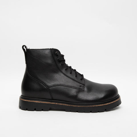 HIGHWOOD LACE MID BLACK STIVALETTO IN PELLE