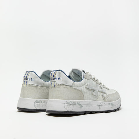 NOUS BIANCO SNEAKERS UOMO IN PELLE