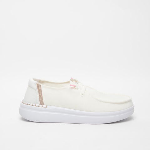 WENDY RISE SPARK WHITE MOCASSINO DONNA IN TESSUTO