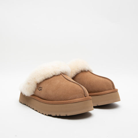 DISQUETTE CHESTNUT SABOT DONNA IN PELLE