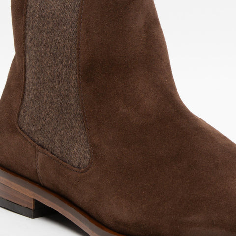 88G5 CACAO STIVALETTO DONNA IN PELLE