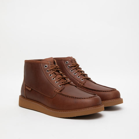 NEWMARKET BROWN STIVALETTO UOMO IN PELLE