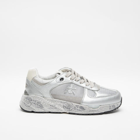 MASED SILVER 7093 SNEAKERS DONNA IN PELLE