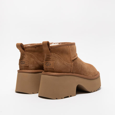 CLASSIC ULTRA MINI NEW HEIGHTS CHESTNUT STIVALETTO DONNA IN PELLE