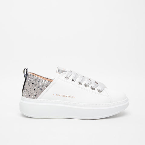 WEMBLEY BIANCO SNEAKERS DONNA IN PELLE