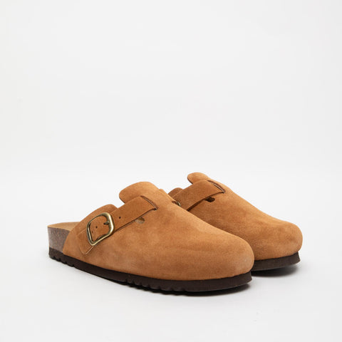 FEA NEW COGNAC SABOT DONNA IN PELLE