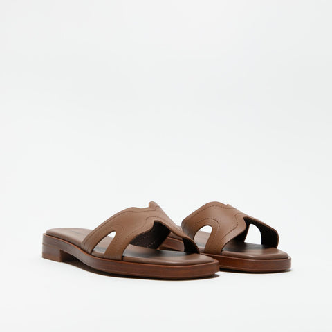 87P2 MOU CIABATTA DONNA IN PELLE