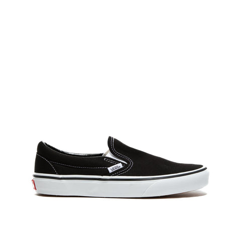CLASSIC SLIP ON BLACK SNEAKERS UNISEX IN TESSUTO