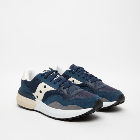 JAZZ NXT BLU SNEAKERS UOMO IN PELLE E TESSUTO