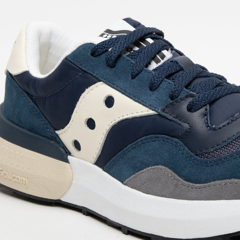 JAZZ NXT BLU SNEAKERS UOMO IN PELLE E TESSUTO