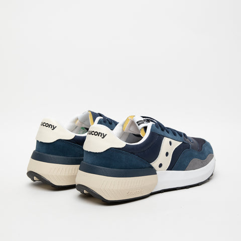 JAZZ NXT BLU SNEAKERS UOMO IN PELLE E TESSUTO