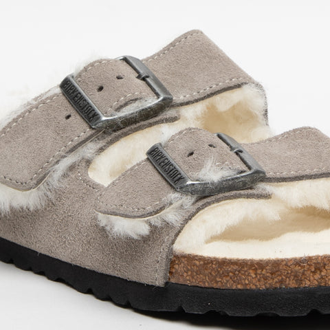 BIRKENSTOCK ARIZONA SHEARLING STONE COIN1017403GRIGIO