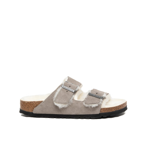 BIRKENSTOCK ARIZONA SHEARLING STONE COIN1017403GRIGIO