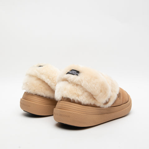 FLOWER MOUNTAIN FAMI SLIPPER BROWN2018889010D02MARRONE