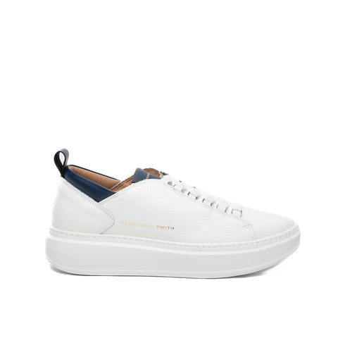 WEMBLEY WHITE MEN'S LEATHER SNEAKERS