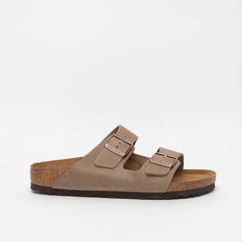 ARIZONA TOBACCO BROWN MEN'S SLIPPERS IN OILED LEATHER