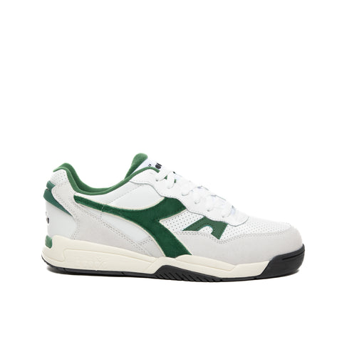 WINNER SL WHITE/FOGLIAGE GREEN MEN'S LEATHER AND SYNTHETIC SNEAKERS