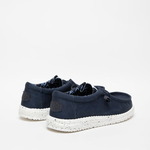 WALLY CANVAS NAVY MOCASSINO UOMO IN TESSUTO