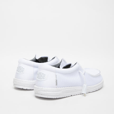 WALLY SPORT MESH BIANCO MOCASSINO UOMO IN TESSUTO