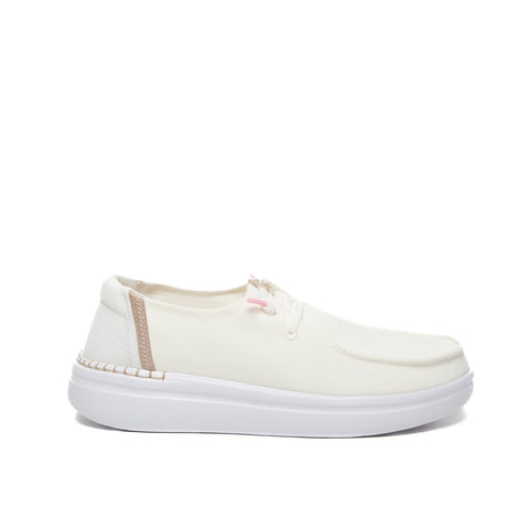 WENDY RISE SPARK WHITE MOCASSINO DONNA IN TESSUTO