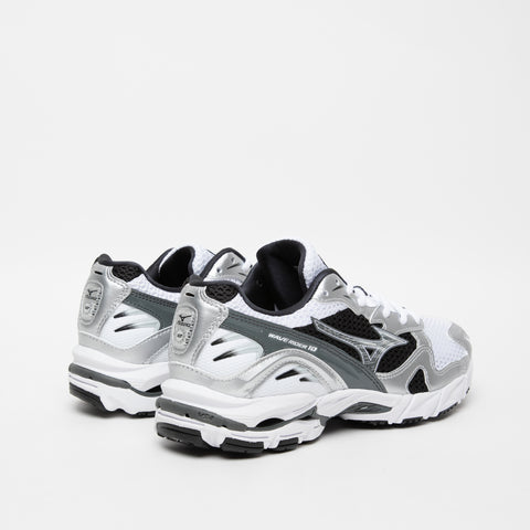 WAVE RIDER 10 WHITE/SILVER/BLACK UNISEX SNEAKERS IN FABRIC AND Imitation leather