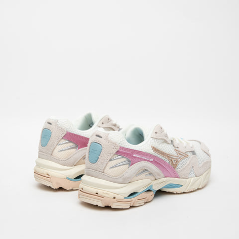 WAVE RIDER 10 BIANCO/BEIGE/ROSA SNEAKERS DONNA IN PELLE E TESSUTO