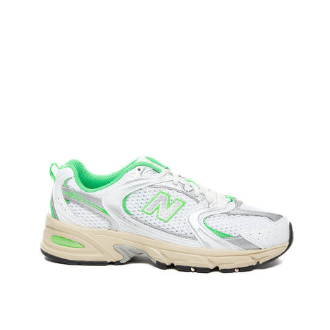 MR530EC BIANCO/VERDE SNEAKERS DONNA IN TESSUTO E SIMILPELLE