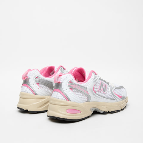 MR530ED BIANCO/ROSA SNEAKERS DONNA IN TESSUTO E SIMILPELLE