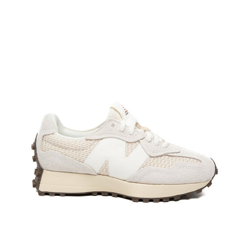 U327WVA CREMA SNEAKERS UNISEX IN PELLE E TESSUTO