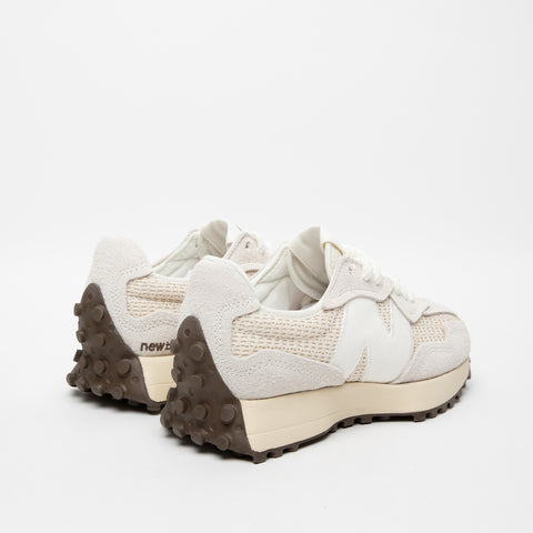 U327WVA CREMA SNEAKERS UNISEX IN PELLE E TESSUTO