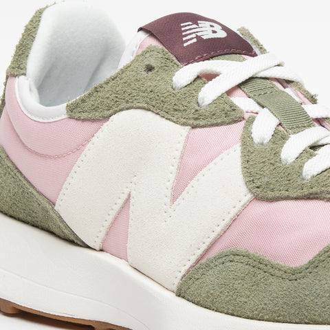 WS327FT ROSA/VERDE SNEAKERS DONNA IN PELLE E TESSSUTO