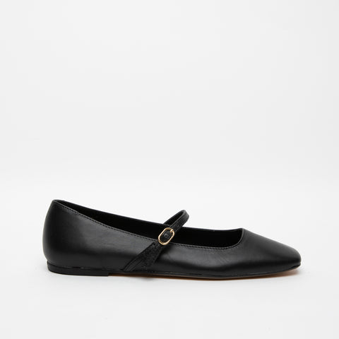 BALLERINA NERO DONNA IN PELLE