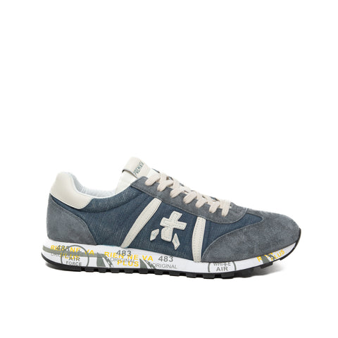 LUCY BLU MEN'S SNEAKERS IN LEATHER AND FABRIC