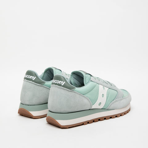 JAZZ ORIGINAL GREEN WOMEN'S SNEAKERS IN LEATHER AND FABRIC