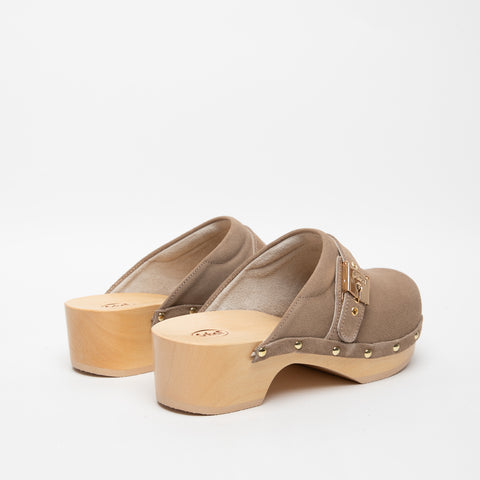 PESCURA CLOG 50 BEIGE SABOT DONNA IN PELLE