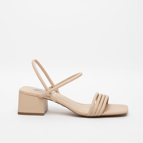 BEIGE WOMEN'S SANDAL IN IMITATION LEATHER